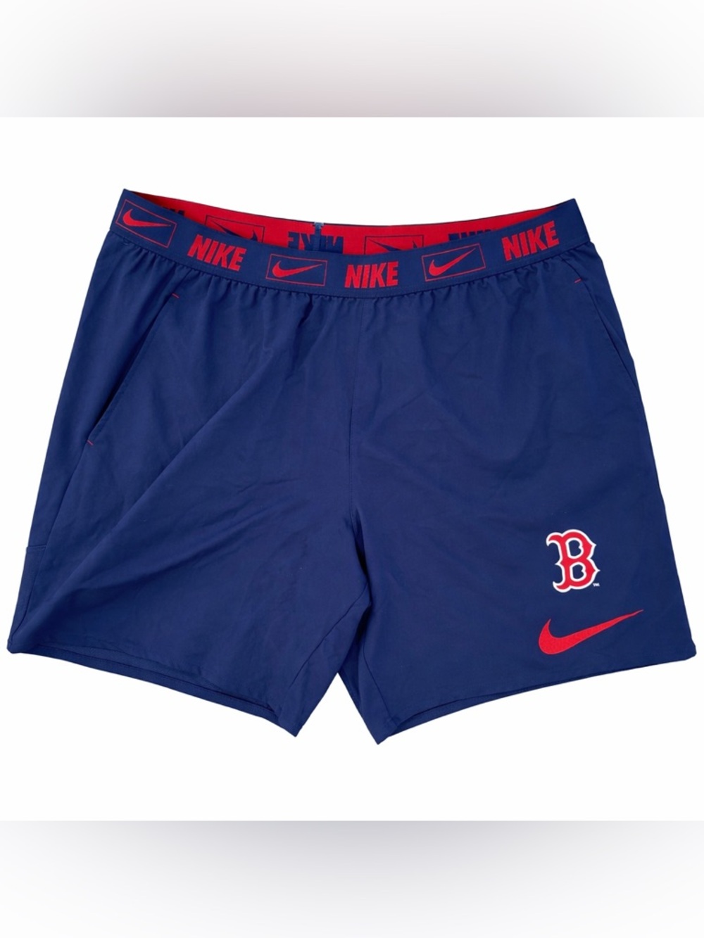 Nike Dri-FIT Boston Red Sox Shorts Mens 3XL Navy MLB Athletic Training Shorts